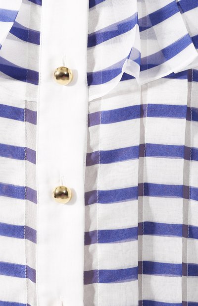 Блузка PHILOSOPHY DI LORENZO SERAFINI голубого цвета по цене 71950 руб., арт. V0236/2150, фото 5 Блузка PHILOSOPHY DI LORENZO SERAFINI, арт. V0236/2150, фото 5