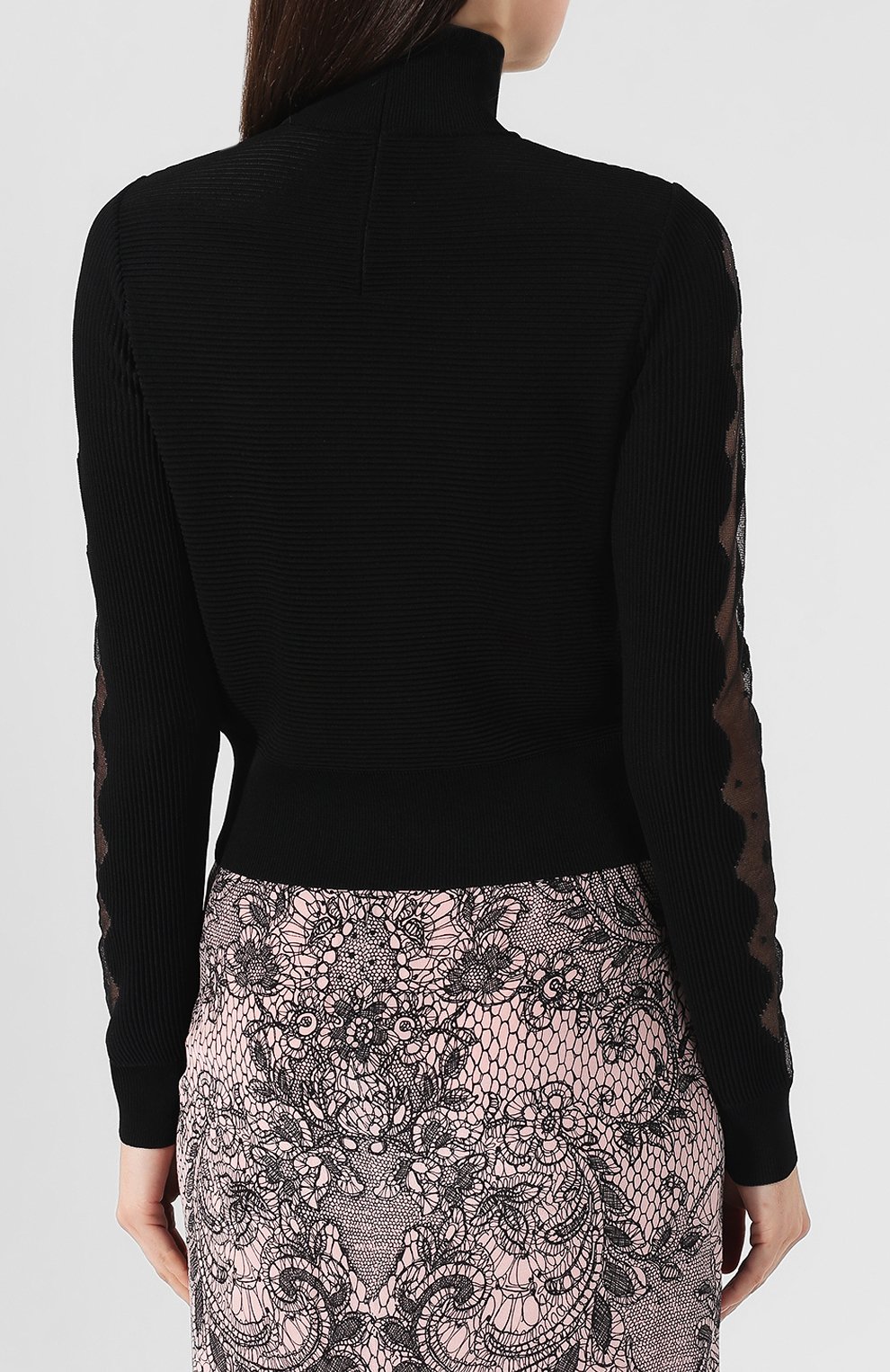 Водолазка из смеси вискозы и шелка ALEXANDER MCQUEEN, арт. 585218/Q1AD7, фото 4