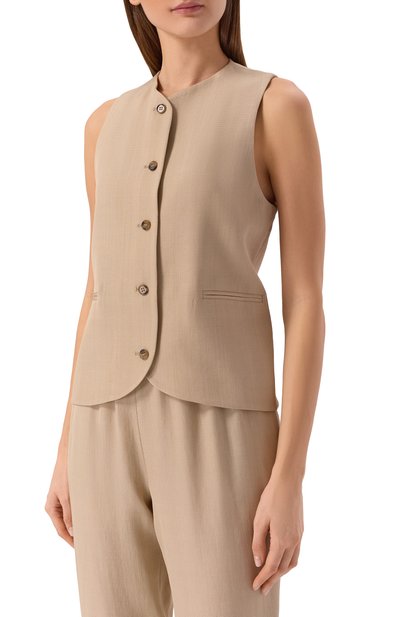 Жилет из вискозы и шерсти LOULOU DE SAISON, арт. PAC0, фото 3