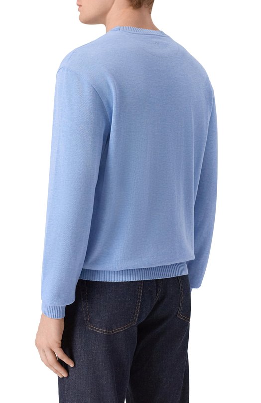 Хлопковый джемпер Paul&Shark 26411533_001 Голубой  26411533_001 Фото 4