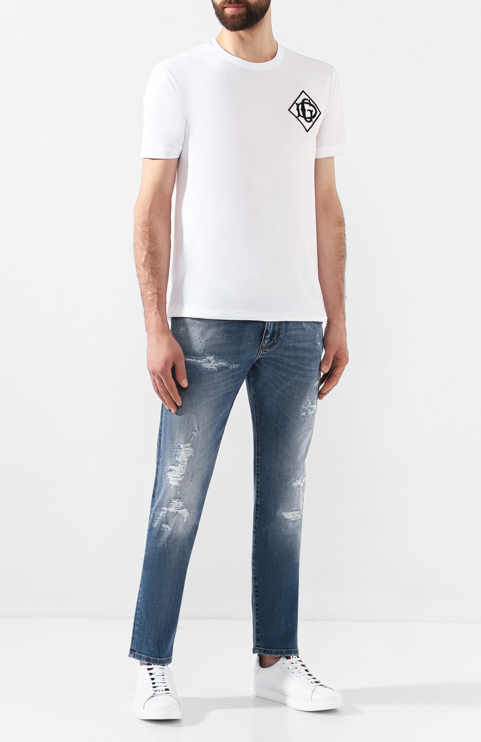 Хлопковая футболка DOLCE & GABBANA, арт. G8KBAZ/G7TWF, фото 2