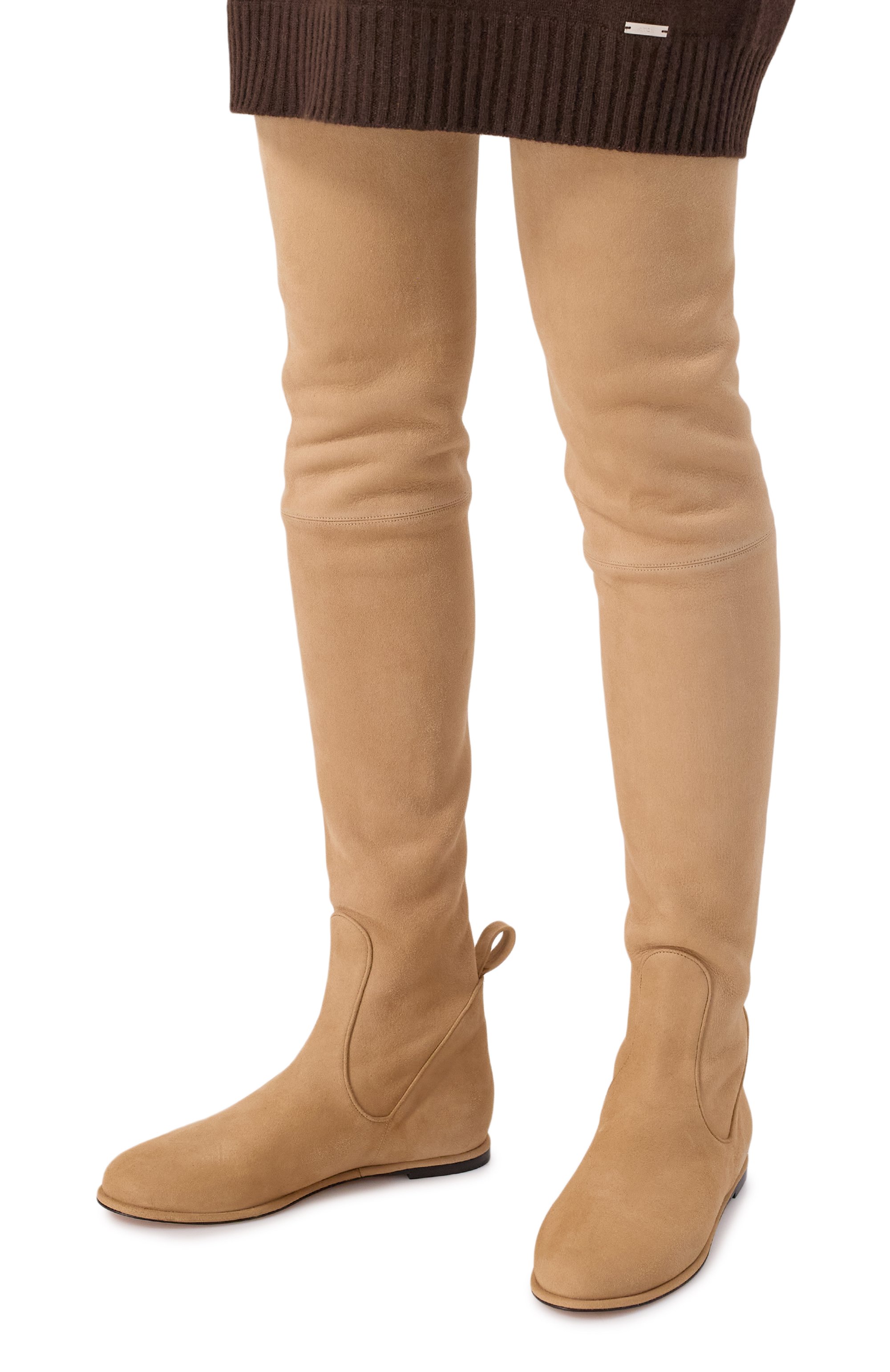 Замшевые ботфорты KITON, арт. D60833K0520H03, фото 2