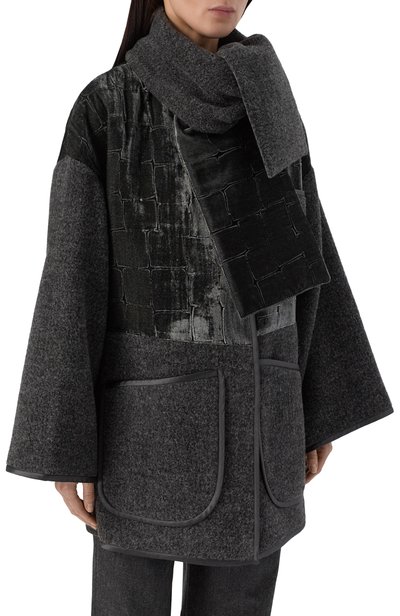 Шерстяное пальто GIORGIO ARMANI темно-серого цвета по цене 644500 руб., арт. GW003443/AF29670, фото 3 Шерстяное пальто GIORGIO ARMANI, арт. GW003443/AF29670, фото 3