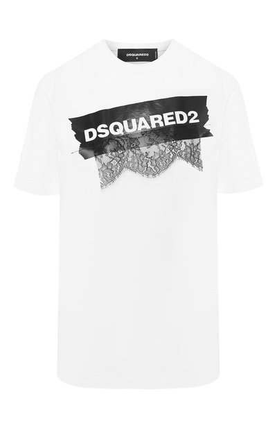 Женская хлопковая футболка DSQUARED2, арт. S75GC0981/S22427