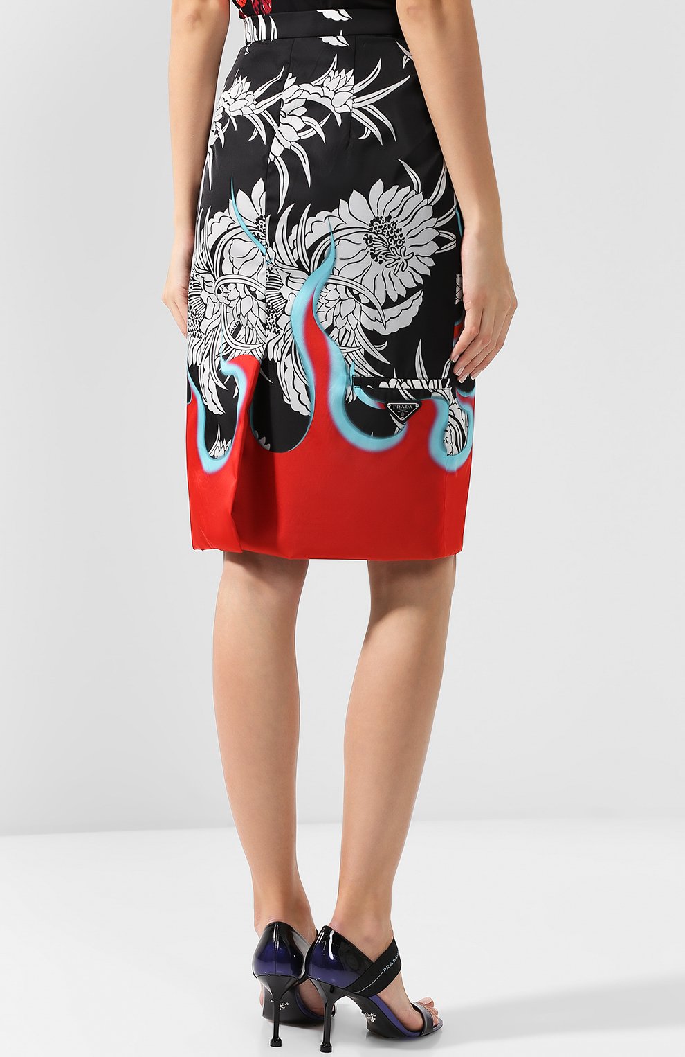 Юбка-карандаш с принтом PRADA, арт. 21H817-1R83-F0N98, фото 4