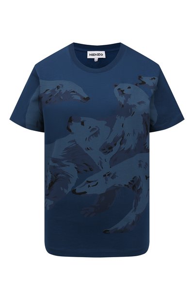 Женская хлопковая футболка polar bear KENZO, арт. FB62TS9204SA
