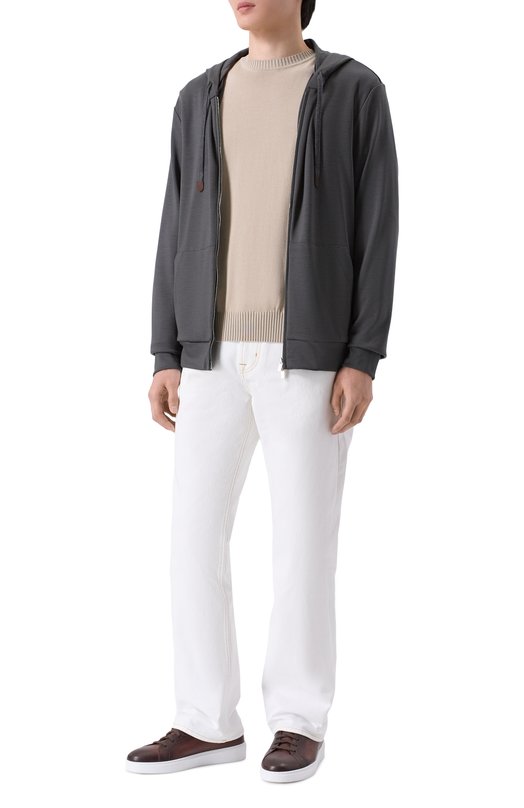 Шерстяная толстовка Marco Pescarolo MIKE/53Y19 Серый  MIKE/53Y19 Фото 2