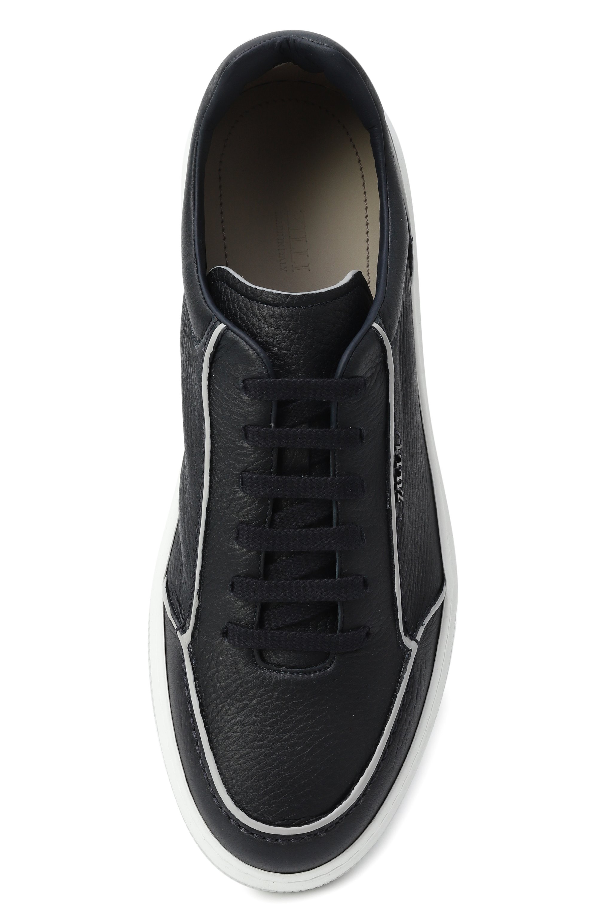 Кожа�ные кеды ZILLI, арт. H0201AM1947VZBA06, фото 6