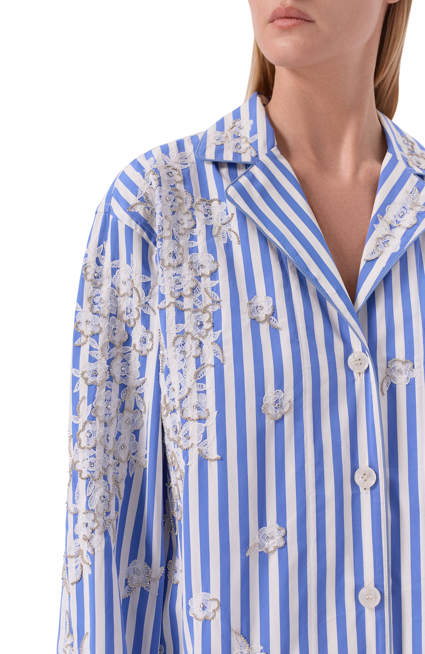 Хлопковая рубашка DOLCE & GABBANA, арт. F5U37Z/GDDRU, фото 5
