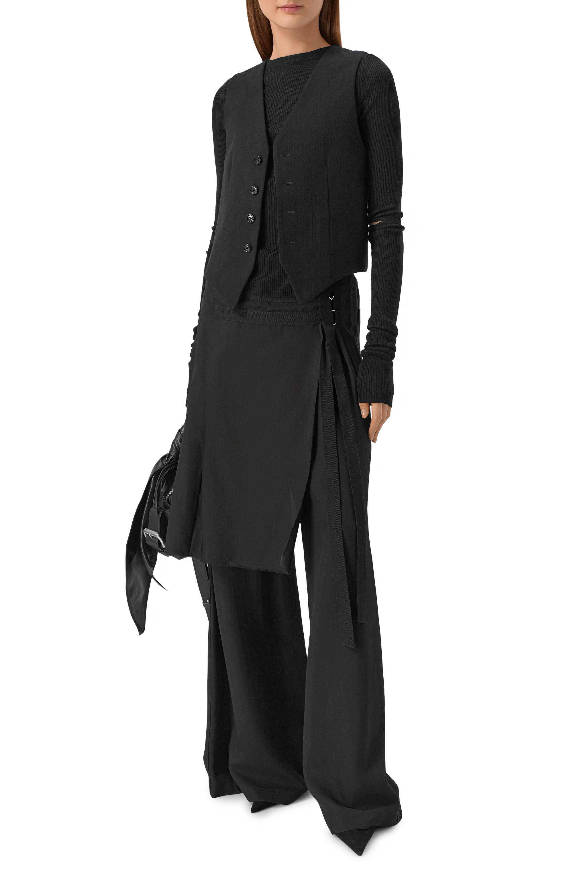 Брюки из вискозы и шерсти ANN DEMEULEMEESTER, арт. B0013605/FA556, фото 2
