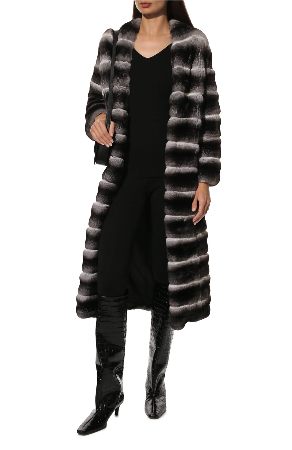 Шуба из меха шиншиллы VALENTINO, арт. SF3FA75521F, фото 2