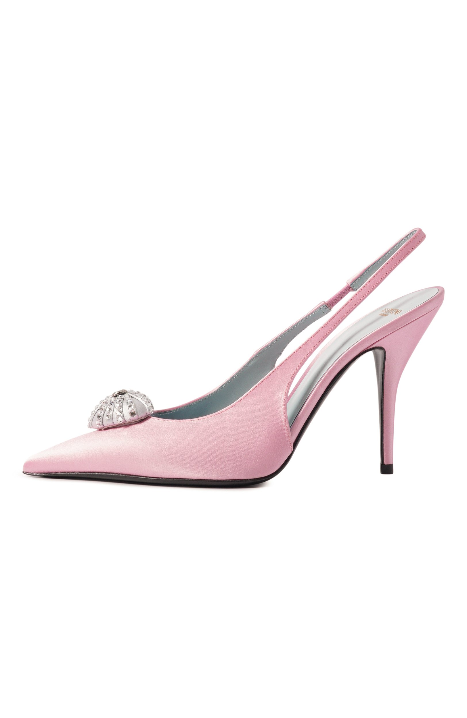 Атласные туфли coeur royal 100 VALENTINO розового цвета по цене 129500 руб., арт. 9W2S0PR9/YIP, фото 4 Атласные туфли coeur royal 100 VALENTINO, арт. 9W2S0PR9/YIP, фото 4
