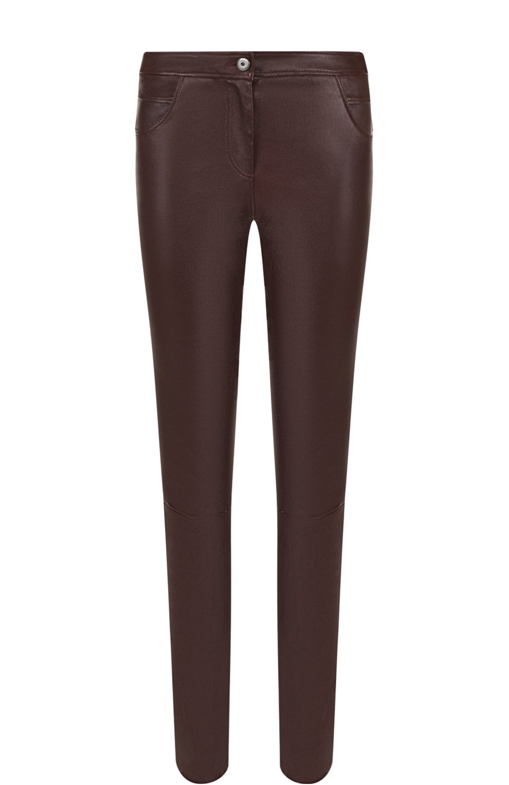Однотонные кожаные брюки с карманами BRUNELLO CUCINELLI, арт. M0V32P6712, фото 1