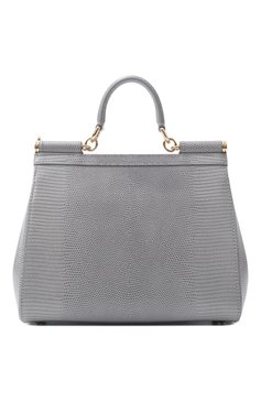 Женская сумка sicily medium DOLCE & GABBANA серого цвета, арт. BB6002/AI742 | Фото 6 (Материал: Натуральная кожа; Размер: medium; Ремень/цепочка: На ремешке)