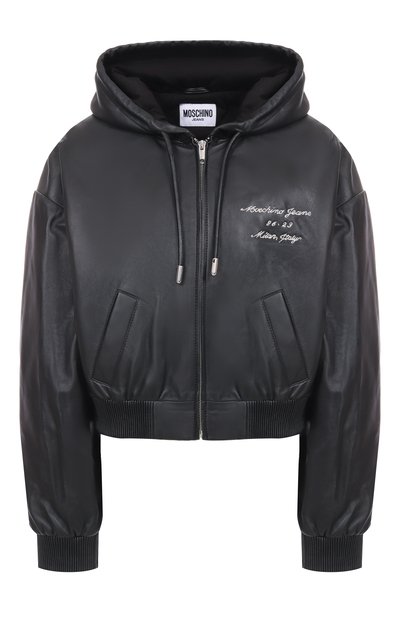 Женский кожаный бомбер M05CH1NO JEANS, арт. A3705/8216