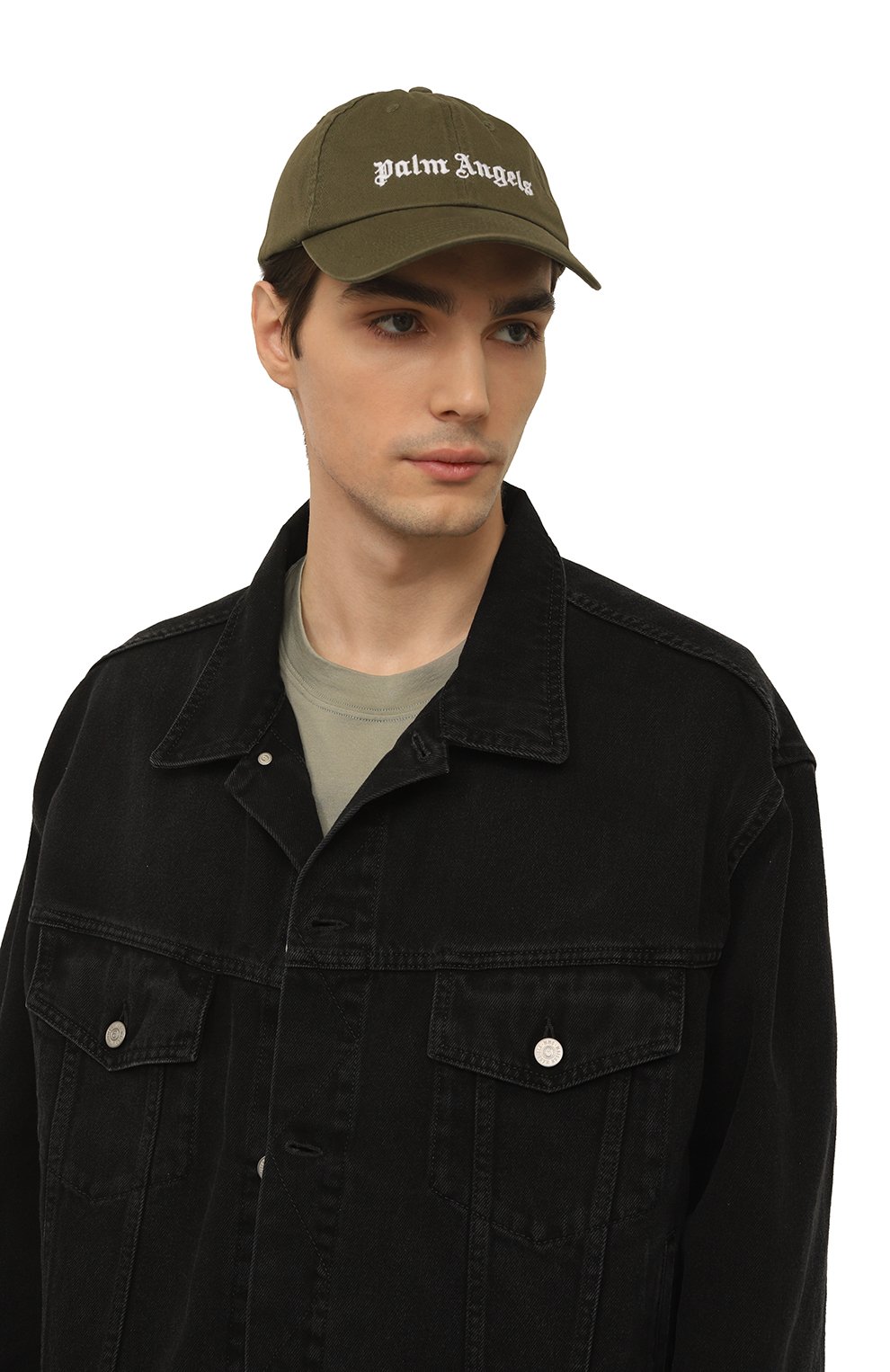Хлопковая бейсболка PALM ANGELS, арт. PMLB003C99FAB001, фото 2