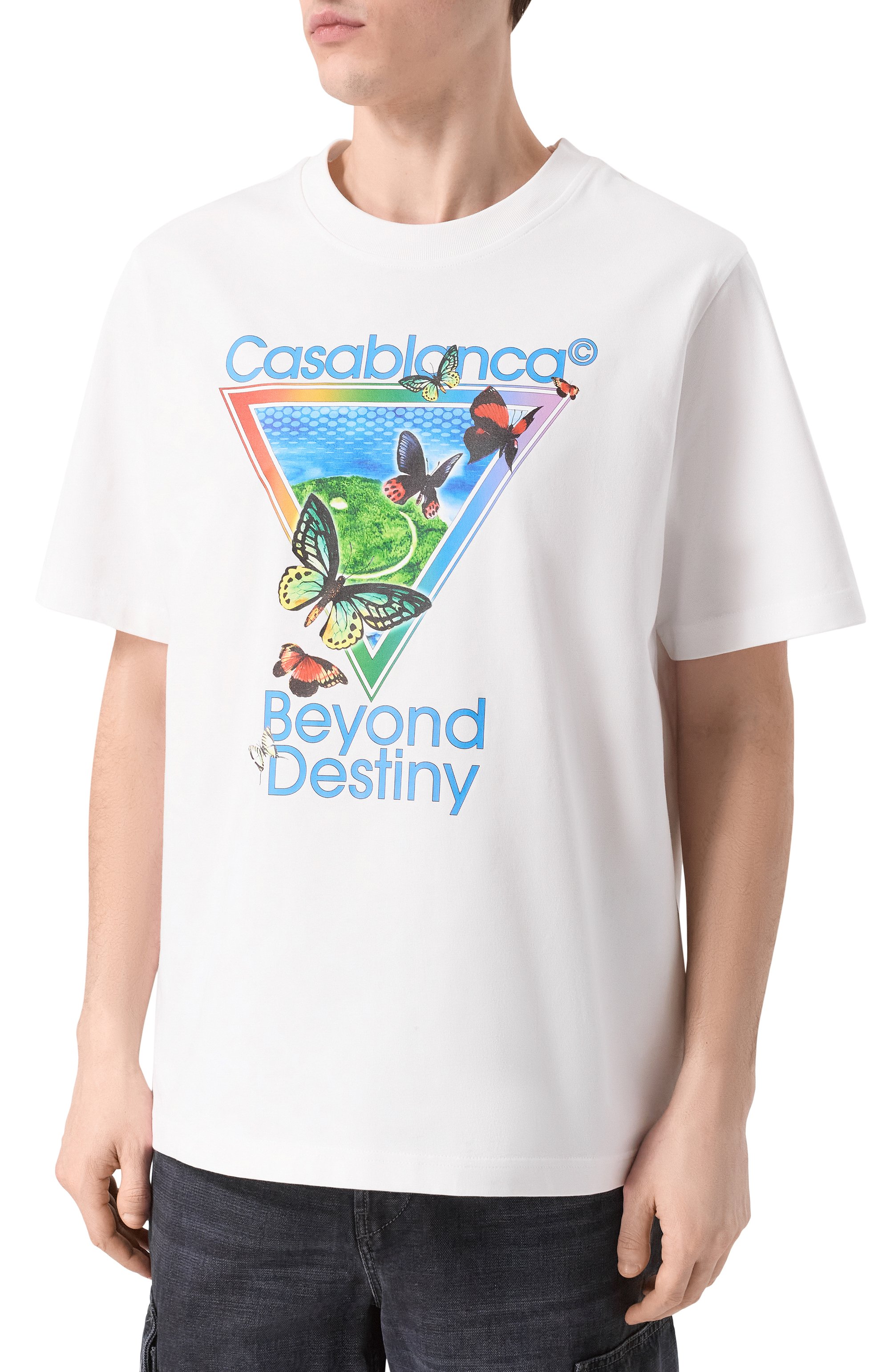 Хлопковая футболка CASABLANCA, арт. M-SP26-JTS-001-16, фото 3