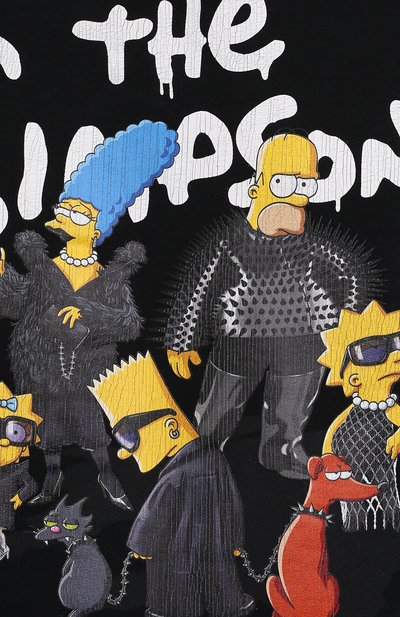 Хлопковое худи balenciaga x the simpsons BALENCIAGA, арт. 674986/TLVG8, фото 5