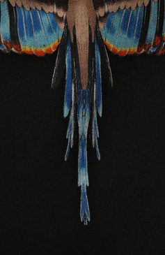 Детский хлопковое худи MARCELO BURLON KIDS OF MILAN черного цвета, арт. CBBB001F21FLE003 | Фото 3 (Рукава: Длинные; Материал внешний: Хлопок; Мальчики Кросс-КТ: Худи-одежда; Драгоценные камни: Проставлено; Материал сплава: Проставлено; Ростовка одежда: 10 - 11 лет | 140 - 146см, 6 лет | 116 см, 8 лет | 128 см)