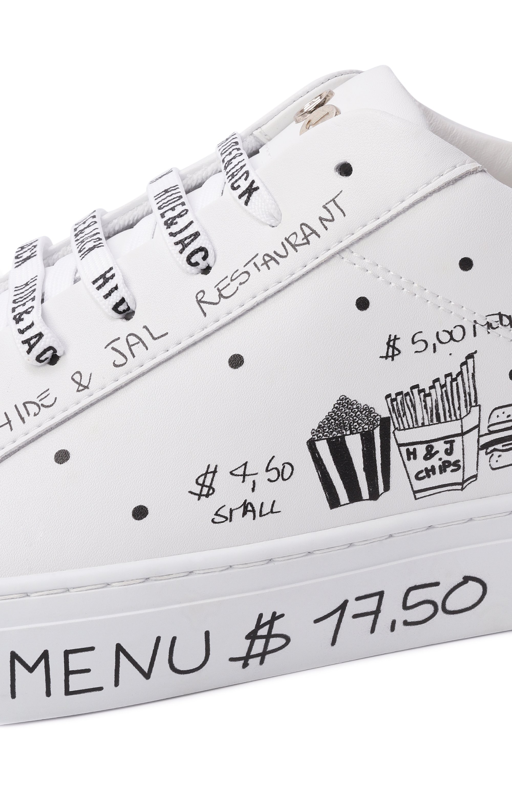 Кожаные кеды sky open cinema HIDE AND JACK, арт. ESERLCINWHT, фото 7