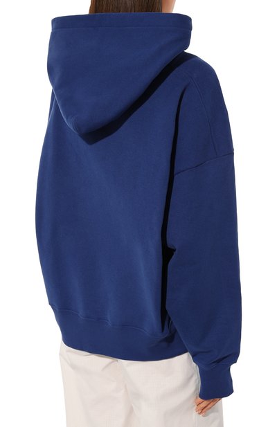 Хлопковое худи SAINT LAURENT синего цвета по цене 125000 руб., арт. 717847/Y37CG, фото 4 Хлопковое худи SAINT LAURENT, арт. 717847/Y37CG, фото 4