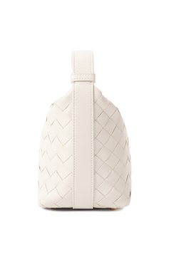 Женская сумка wallace BOTTEGA VENETA белого цвета, арт. 776781/V3IV1 | Фото 4 (Материал: Натуральная кожа; Размер: small)