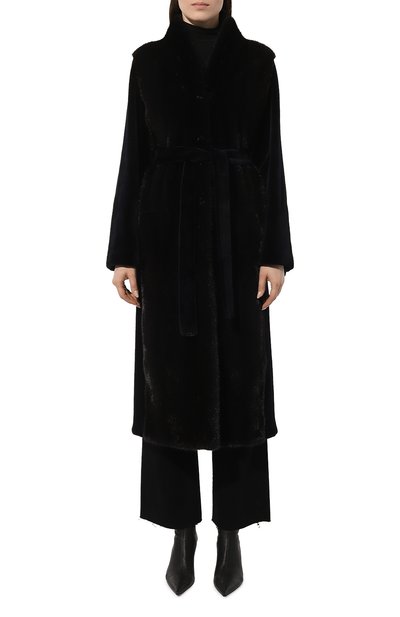 Шуба из норки YVES SALOMON темно-синего цвета по цене 1850000 руб., арт. 7WYM75720VLVR, фото 3 Шуба из норки YVES SALOMON, арт. 7WYM75720VLVR, фото 3