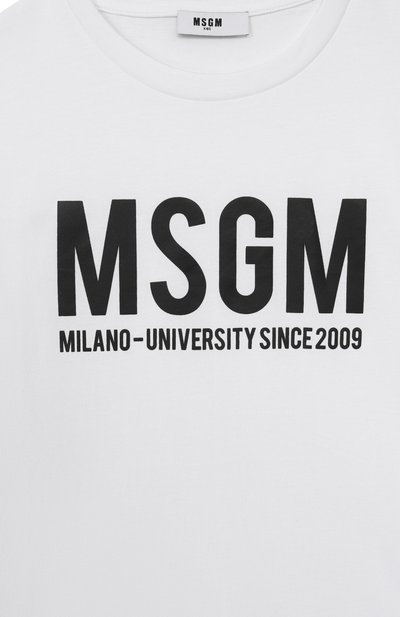 Хлопковая футболка MSGM KIDS, арт. S6MSJUTH051, фото 3