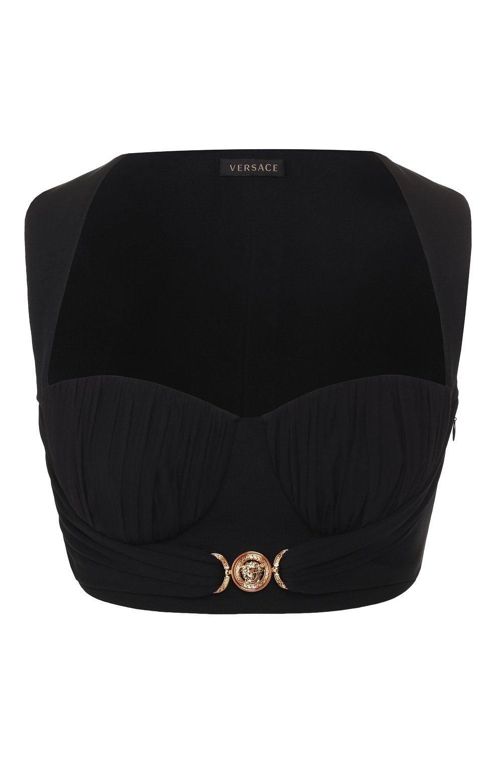 Топ VERSACE черного цвета по цене 69950 руб., арт. A85638/A216694, фото 1 Топ VERSACE, арт. A85638/A216694, фото 1