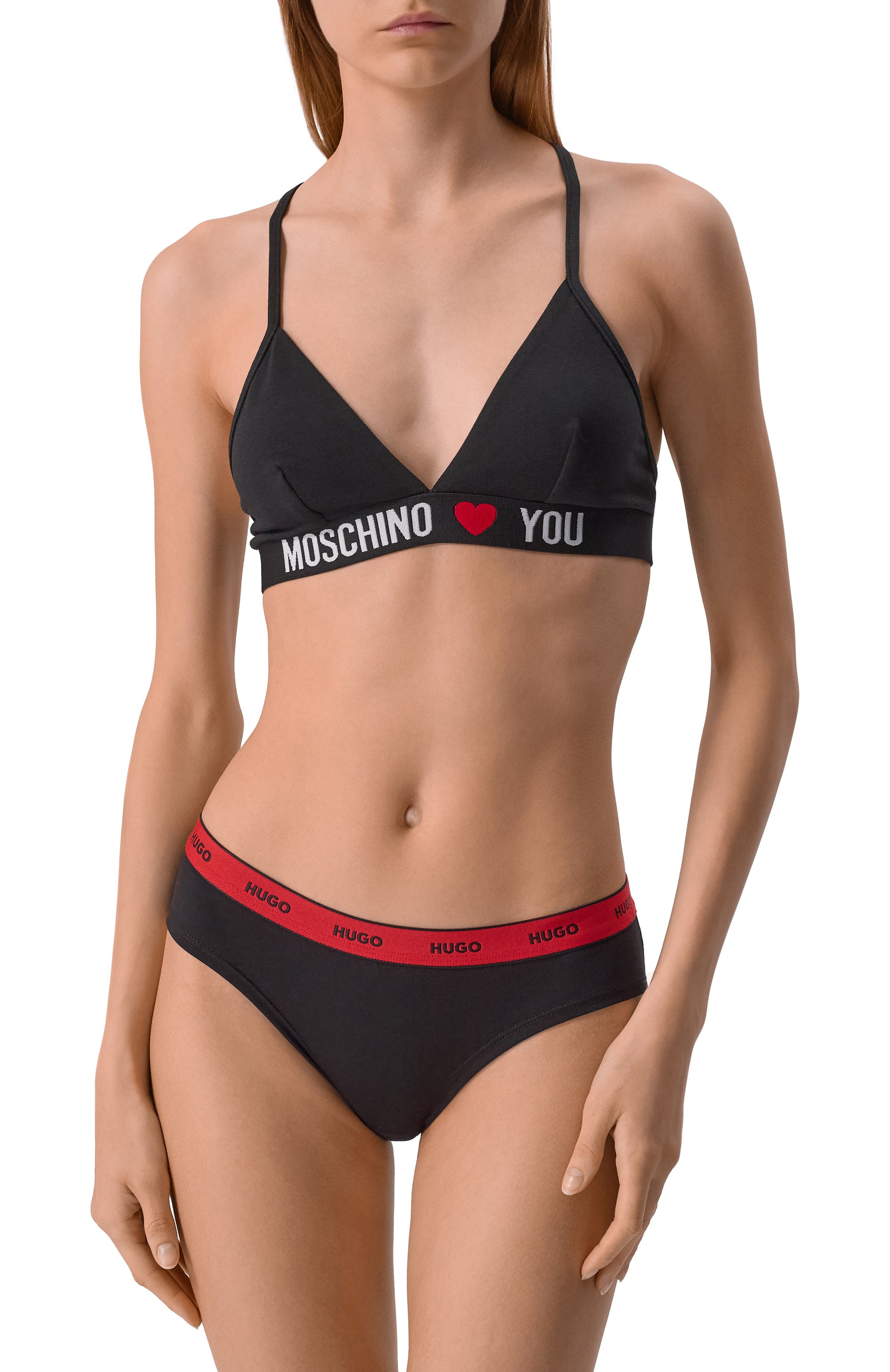 Комплект из трех трусов слипов HUGO черного цвета по цене 6425 руб., арт. 50469657, фото 2 Комплект из трех трусов слипов HUGO, арт. 50469657, фото 2