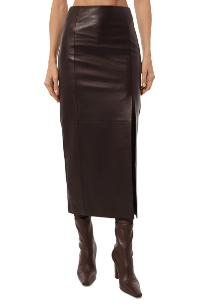 Кожаная юбка KITON, арт. D58271K0541F04, фото 3