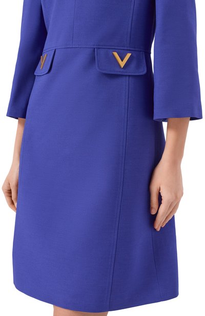 Платье из шерсти и шелка VALENTINO, арт. 8B3VAJ56/1CF, фото 4