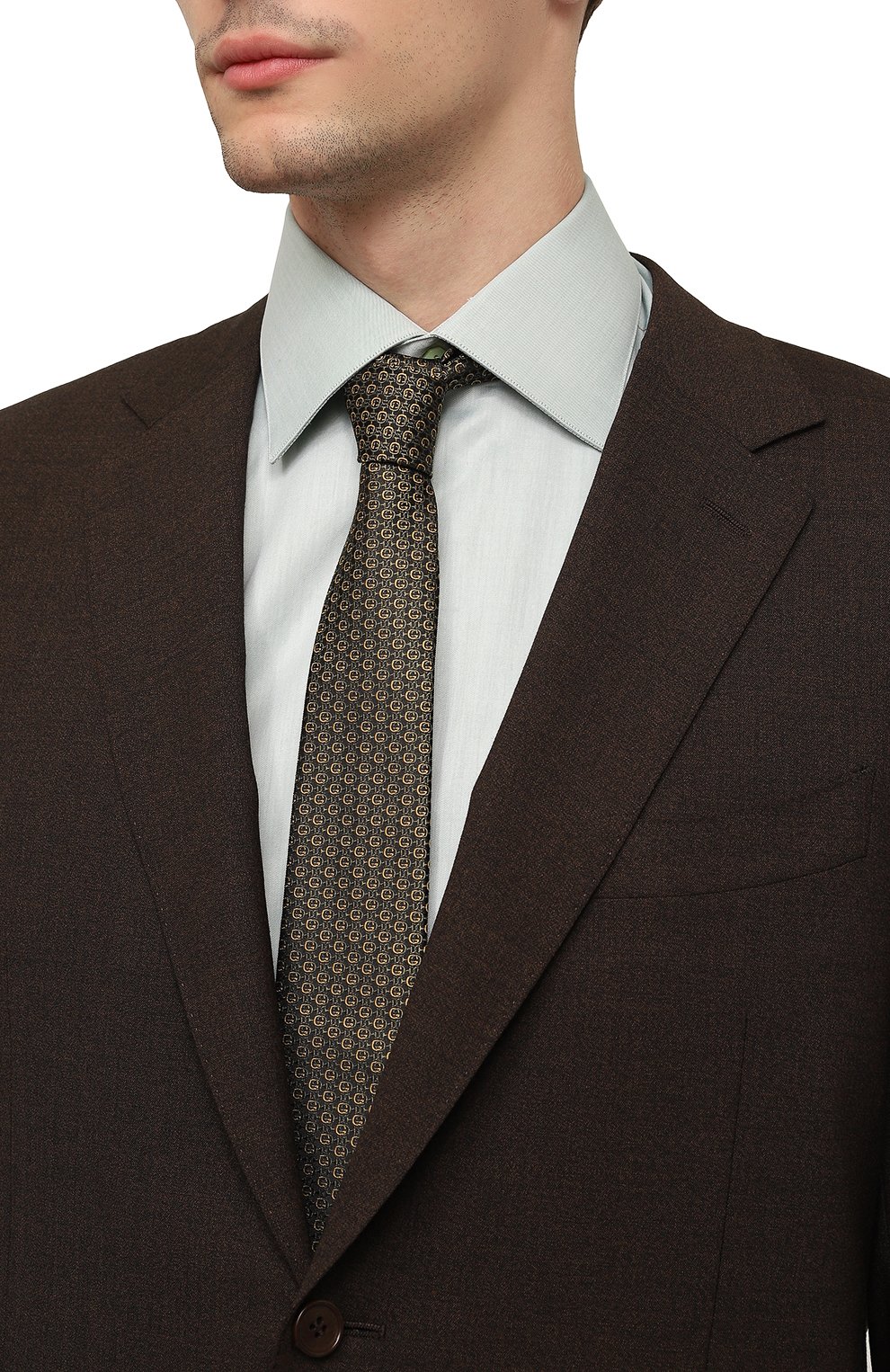 Шелковый галстук GUCCI, арт. 643994 4E002, фото 2