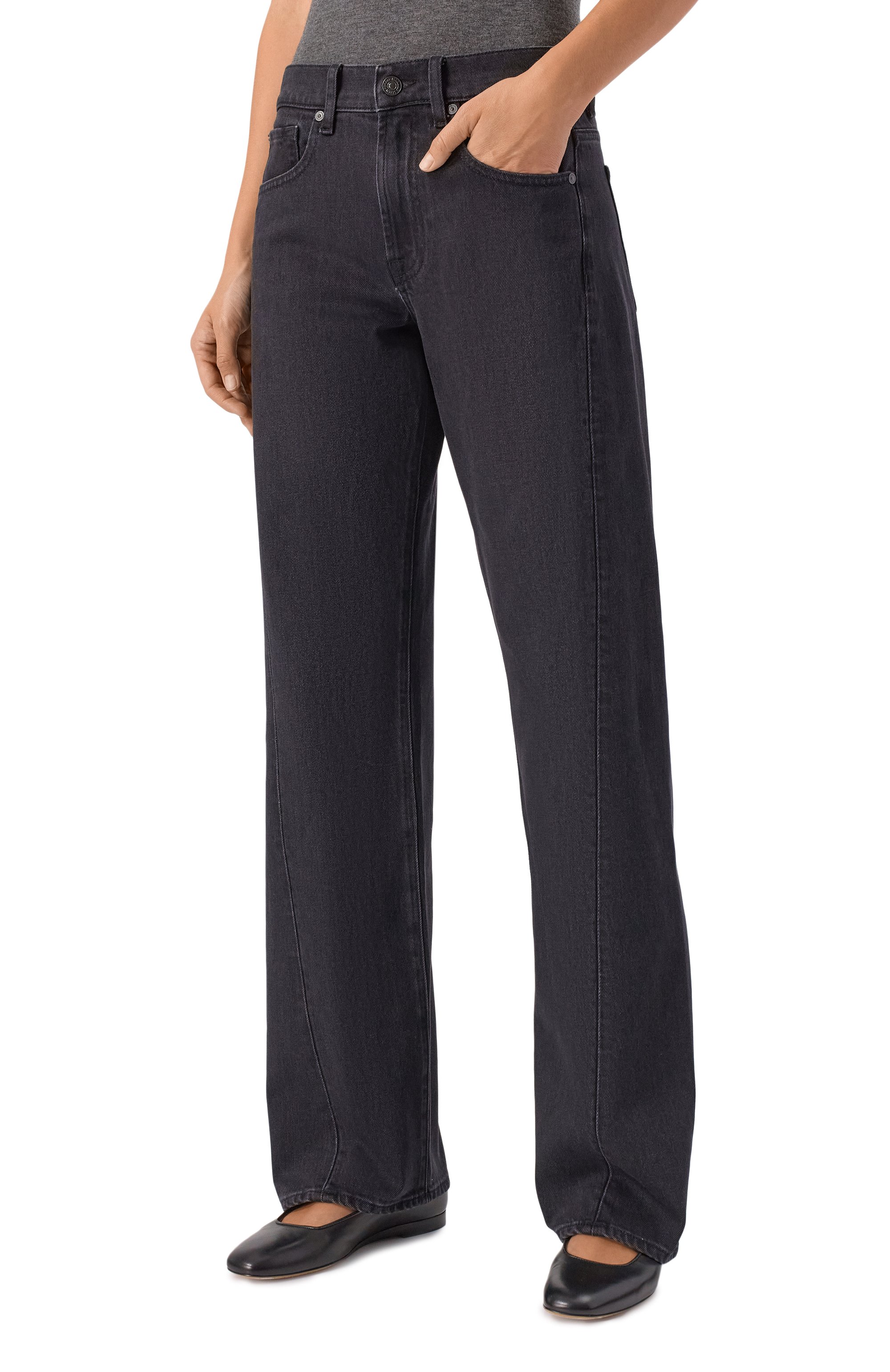 Джинсы 7 FOR ALL MANKIND черного цвета по цене 32950 руб., арт. 7UX50C31, фото 3 Джинсы 7 FOR ALL MANKIND, арт. 7UX50C31, фото 3