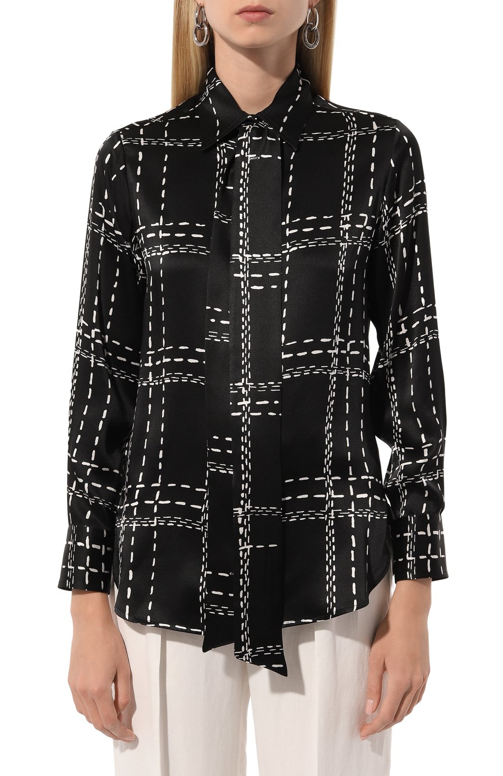 Шелковая блузка KITON, арт. D48407K0561E01, фото 3