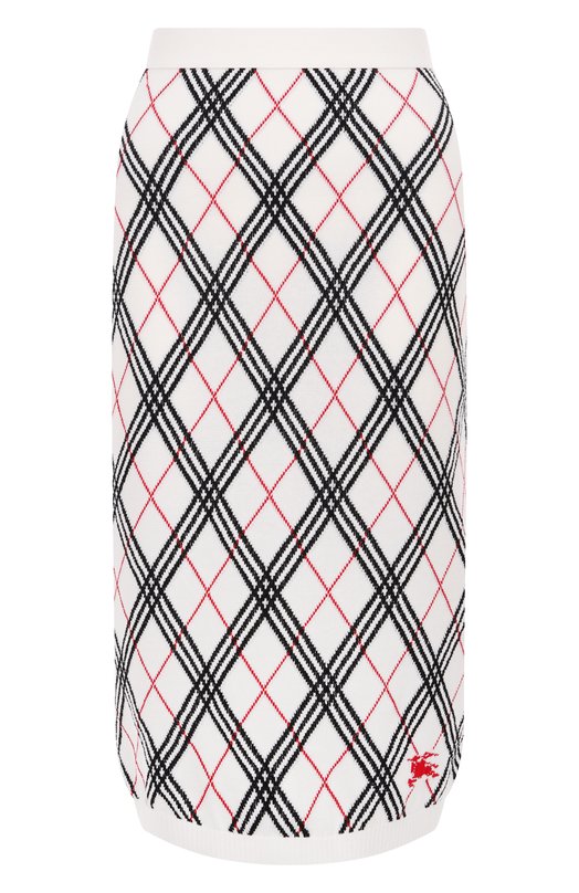 Хлопковая юбка Burberry 8110570 Белый 8110570