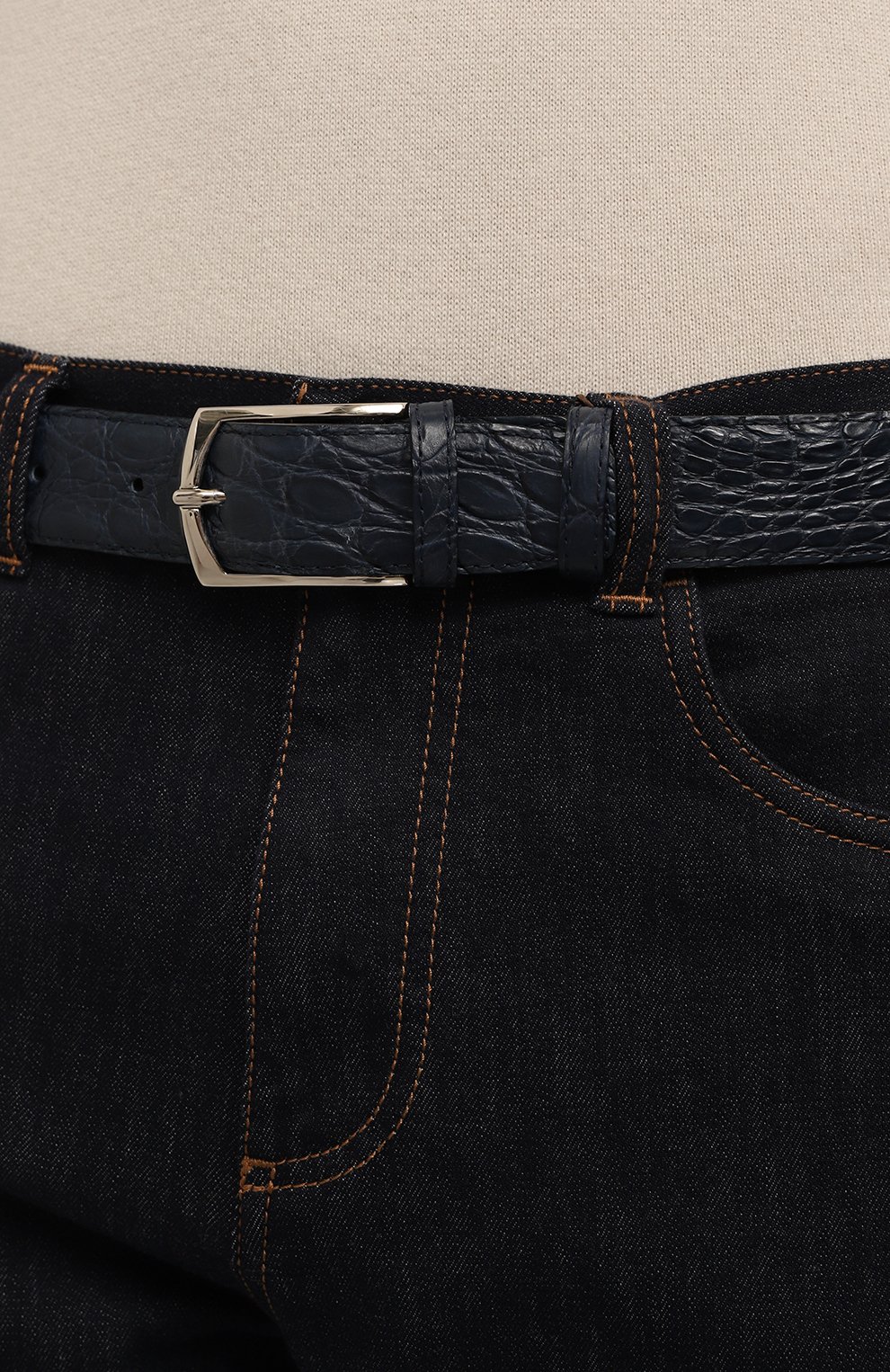 Ремень из кожи каймана ARTIOLI, арт. GUIM3377/35/CR0C0DILE, фото 2