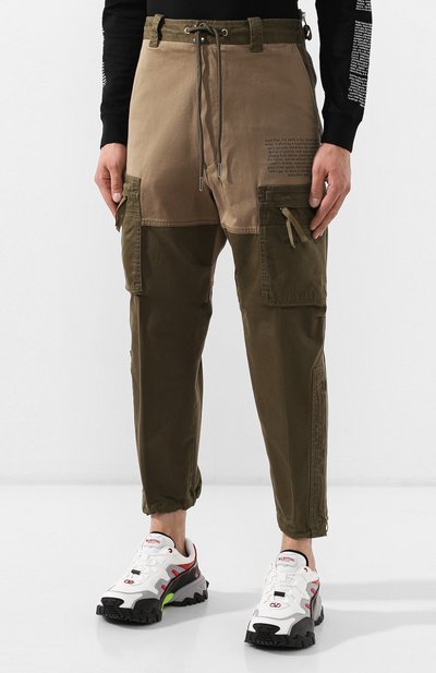 Хлопковые брюки-карго DIESEL, арт. 00SUDN/0EAXD, фото 3