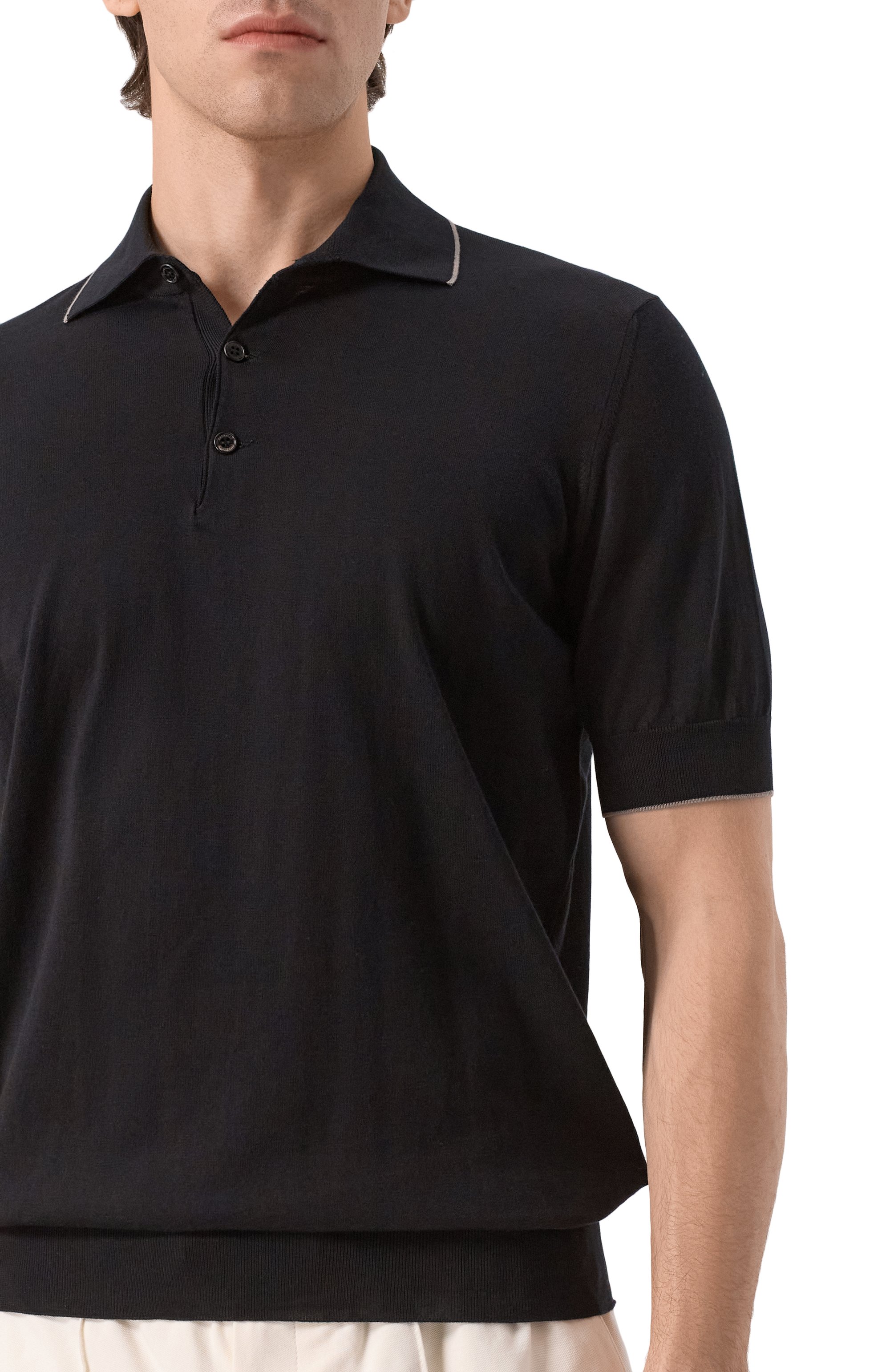 Хлопковое поло BRUNELLO CUCINELLI, арт. M29805205, фото 5