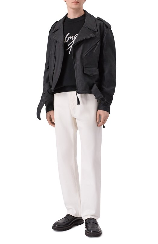 Шерстяной джемпер Balmain GH1KD000/KJ61 Чёрный  GH1KD000/KJ61 Фото 2