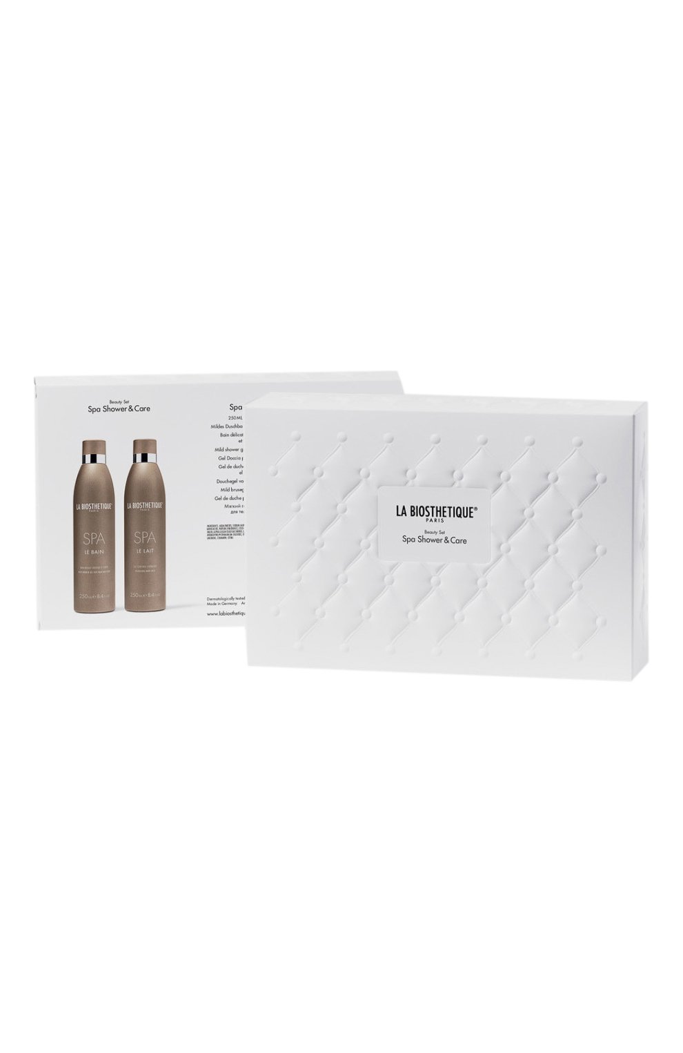 Набор beauty set spa shower & care (250+250+75ml) LA BIOSTHETIQUE бесцветного цвета по цене 4000 руб., арт. 403715, фото 1 Набор beauty set spa shower & care (250+250+75ml) LA BIOSTHETIQUE, арт. 403715, фото 1