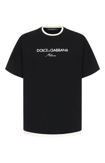 Мужская хлопковая футболка DOLCE & GABBANA, арт. G8ST6Z/G7PCG