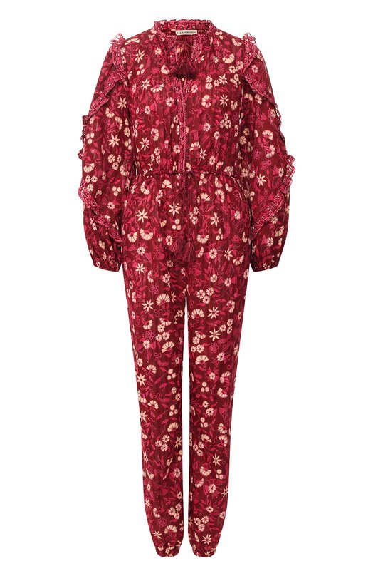 

Хлопковый комбинезон Ulla Johnson, Бордовый