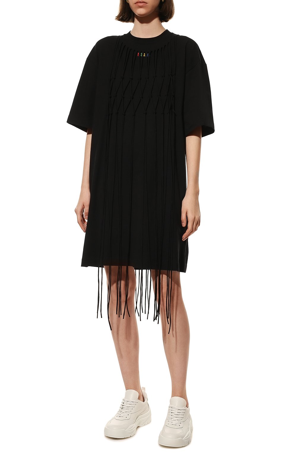 Хлопковое платье MSGM, арт. 3241MDA65 227298, фото 3