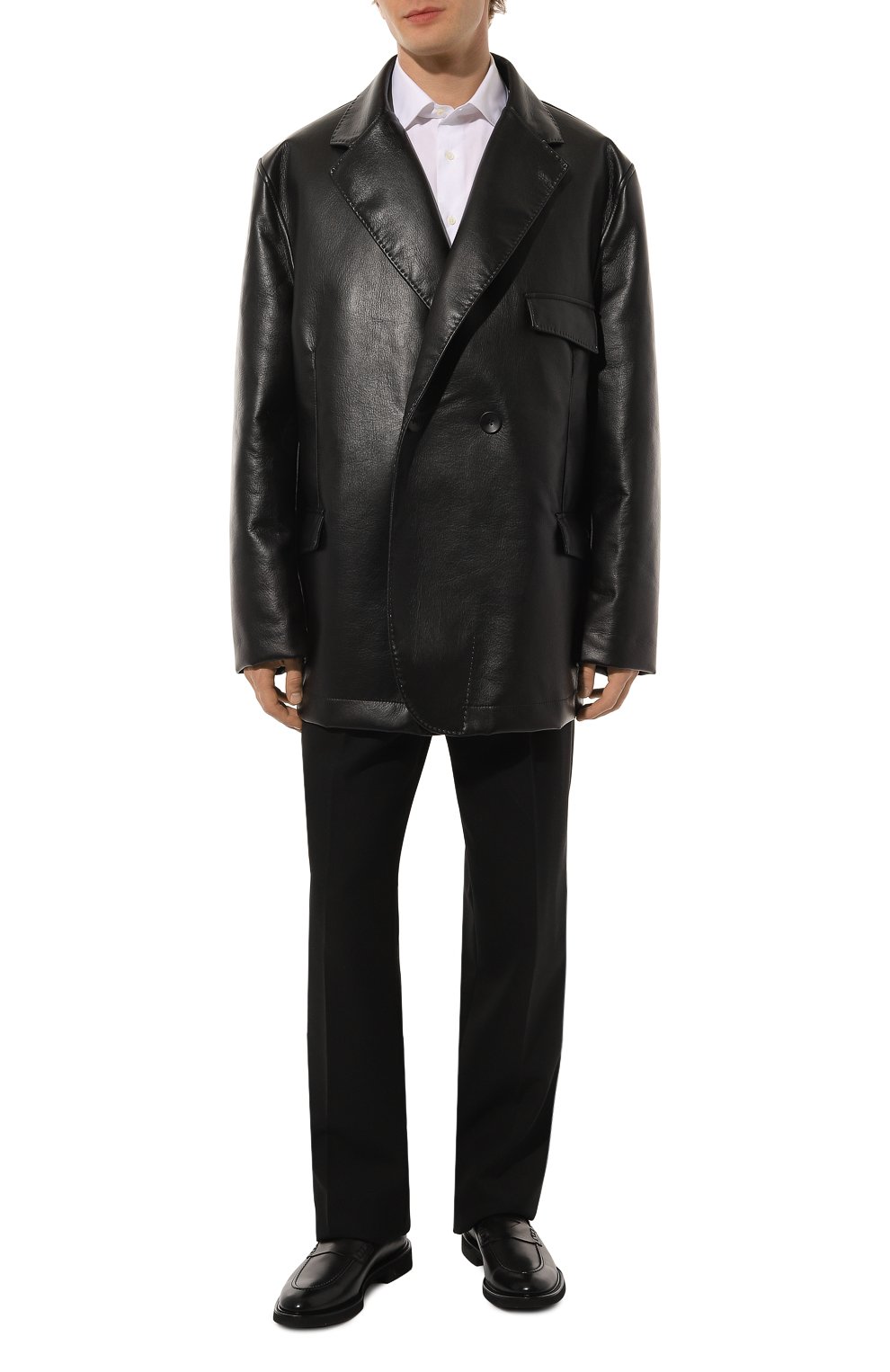 Кожаный пиджак WHO_AM, арт. MJ1-P243-LEATHER, фото 3