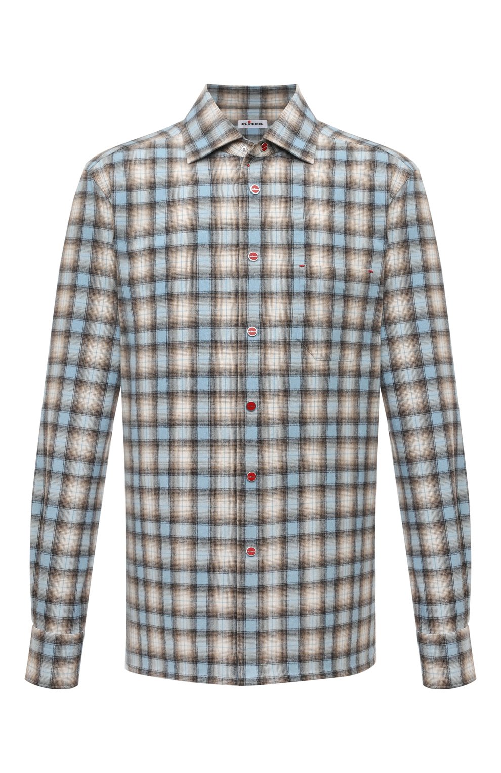 Хлопковая рубашка KITON, арт. UMCNERPH08610, фото 1