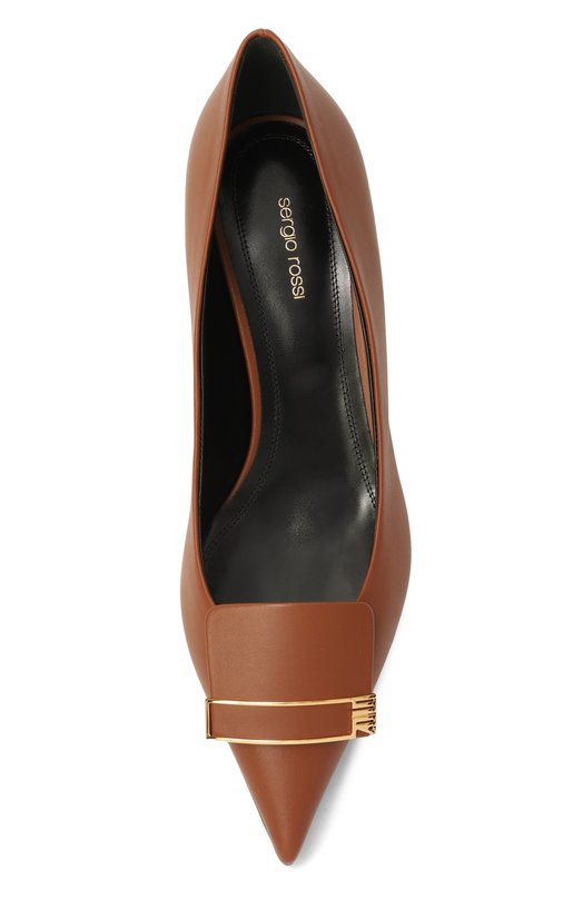 Кожаные туфли Sr1 Sergio Rossi B14491/MMVN13 Коричневый  B14491/MMVN13 Фото 6