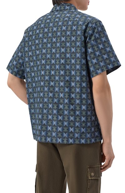 Рубашка из хлопка и шелка ZILLI, арт. ZSSH8BM0107I2128F, фото 4