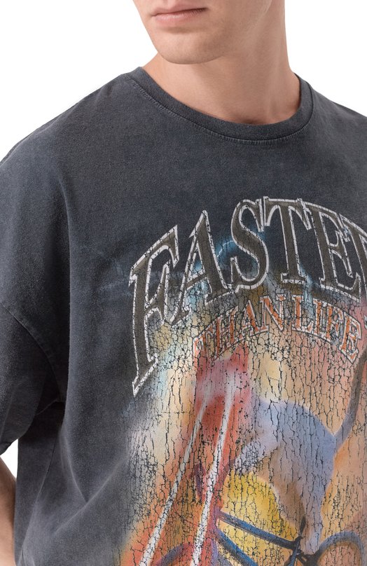 Хлопковая футболка MSGM 4040MM110SE/267091 Серый  4040MM110SE/267091 Фото 5