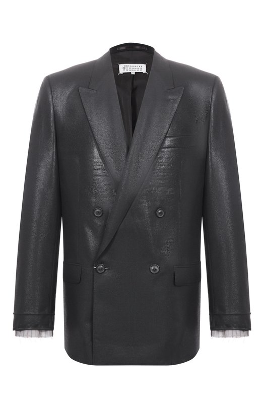 Шерстяной пиджак Maison Margiela S50BN0548/M35745 Чёрный S50BN0548/M35745